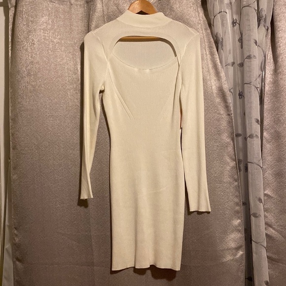 Women's Intempo Mockneck Cutout Sweater Dress - Picture 1 of 6